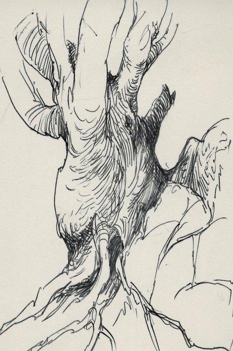 EV Dulieu, Jean - 1 Original drawing - Boom in Schotland -, Boeken, Stripboeken