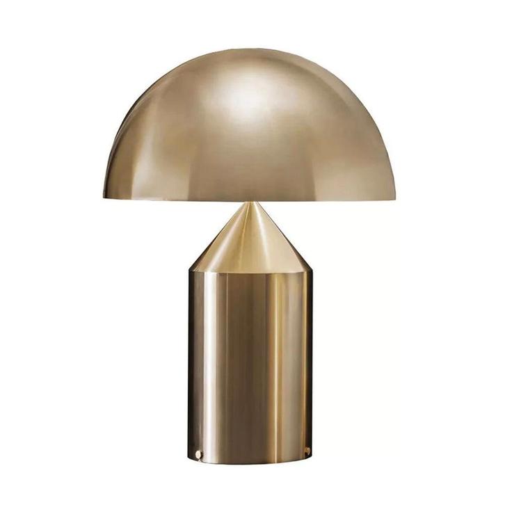 Oluce Atollo 50 Tafellamp Goud, Huis en Inrichting, Lampen | Tafellampen, Nieuw, Verzenden