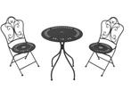 Veiling - AXI Marilou metalen Bistroset Romantisch Antraciet, Tuin en Terras, Tuinsets en Loungesets, Nieuw
