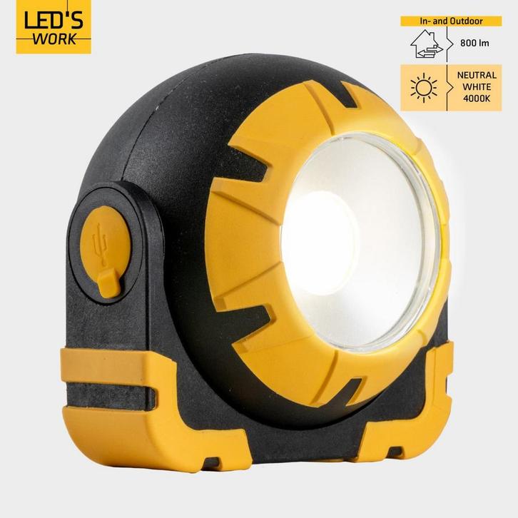 LEDs Work Oplaadbare LED Looplamp - Werkt draadloos op accu, Huis en Inrichting, Lampen | Overige, Nieuw, Verzenden