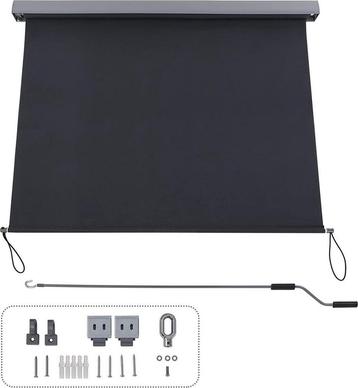 Rolgordijn - screen - verticale zonwerking - 140x250 cm beschikbaar voor biedingen