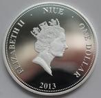 Niue. 1 Dollar 2013 Year of the Snake Snakebit 20g (Zonder