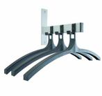 Wandgarderobe met 3 nylon haken en hangers, Ophalen of Verzenden, Nieuw