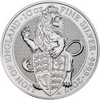 Queens Beast Lion of England 10 oz 2017, Verzenden, Overige landen, Losse munt, Zilver