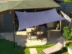 Schaduwdoek waterdicht HDPE driehoek 4x4x4 grijs, Tuin en Terras, Nieuw