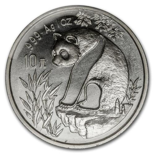 Chinese Panda 1 oz 1993 (120.000 oplage), Postzegels en Munten, Munten | Azië, Oost-Azië, Losse munt, Zilver, Verzenden