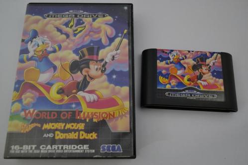 World of Illusion - Starring Mickey Mouse and Donald Duck, Spelcomputers en Games, Games | Sega, Zo goed als nieuw, Verzenden
