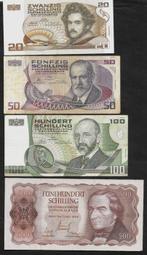 Oostenrijk. - 4 banknotes - various dates - Pick 139, 148,