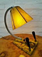 Lamp - Marmerlook - Met pennenhouders en bakje - Bakeliet,