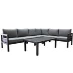 Fabri hoek loungeset 5 delig aluminium antraciet, Ophalen of Verzenden, Nieuw, Aluminium