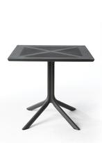 Nardi tuintafel Clip X80 glasvezel - Antraciet, Ophalen of Verzenden, Nieuw