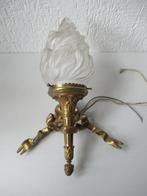 Wandlamp - Fakkel wandlamp - Brons verguld - glas