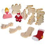 Eduplay - Eduplay - Houten Kerstfiguren set, Kinderen en Baby's, Speelgoed | Houten speelgoed, Verzenden, Nieuw