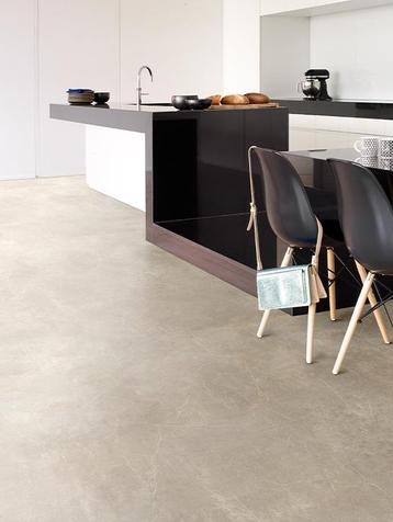 Actie vloer Klik PVC Tegel Warm grijs - OP = OP! | Luxury beschikbaar voor biedingen