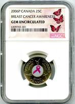 Canada. 25 Cents 2006 P Breast Cancer Awareness - Pink