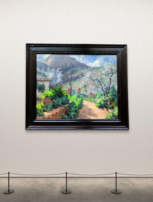 Alejandro Alonso Rochi (1898–1973) - Jardín entre montañas, Antiek en Kunst, Kunst | Schilderijen | Klassiek