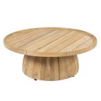 Pablo lounge tuintafel 80 cm rond H30 cm teak, Ophalen of Verzenden, Nieuw, Teakhout