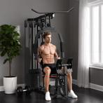 SPORTNOW Thuis Fitnessstation Met 45 Kg Gewichtsblokken, Kab, Sport en Fitness, Fitnessmaterialen, Verzenden, Nieuw