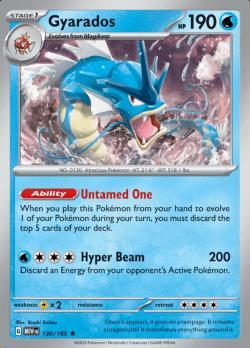Gyarados 130/165 holo pokemon 151, Hobby en Vrije tijd, Verzamelkaartspellen | Pokémon, Losse kaart, Nieuw, Foil, Ophalen of Verzenden