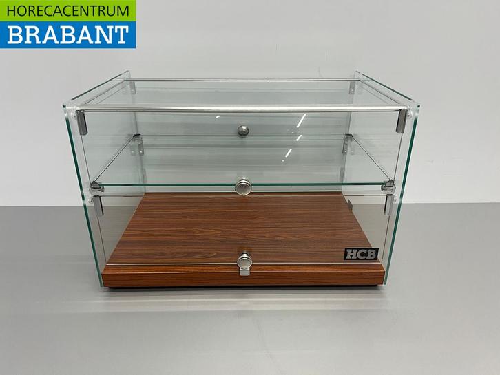 HCB Glazen opzet vitrine 50 liter 55,4 cm Horeca, Zakelijke goederen, Horeca | Keukenapparatuur, Nieuw in verpakking, Ophalen of Verzenden