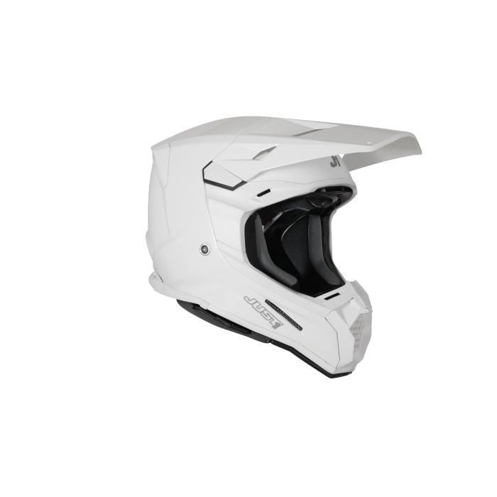 Just1 J-22 F Solid Helmet – White Gloss, Motoren, Kleding | Motorkleding, Verzenden