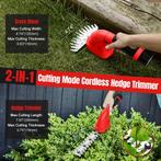 Elektrische grasschaar - Struikschaar - Heggenschaar - Rood, Tuin en Terras, Grastrimmers, Verzenden, Zo goed als nieuw