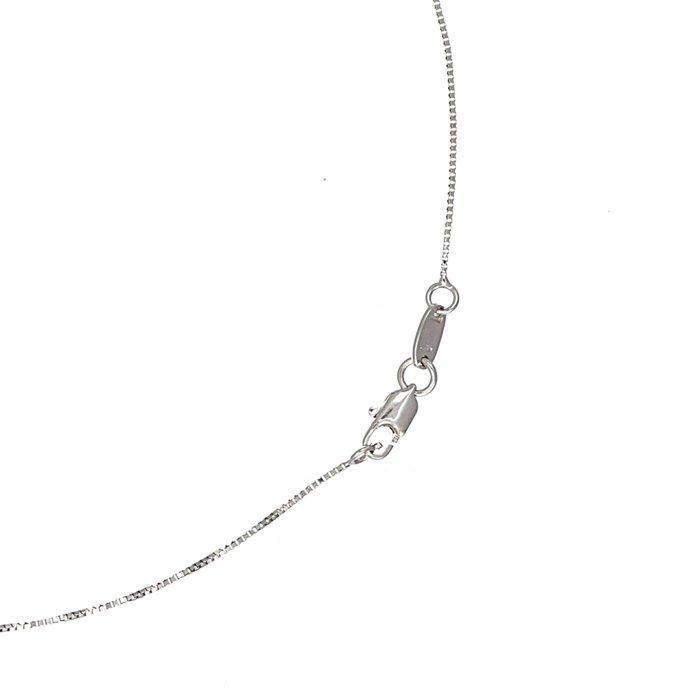 Ketting met hanger - 18 karaat Witgoud - Parel, Sieraden, Tassen en Uiterlijk, Antieke sieraden