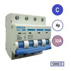 Gacia installatieautomaat 4 polig C32 10KA - PB8H-4C32, Ophalen of Verzenden, Nieuw