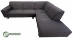 Refurbished 4-zits hoekbank zwart 6 mnd garantie!, 250 tot 300 cm, Gebruikt, Hoekbank, Vierpersoons of meer
