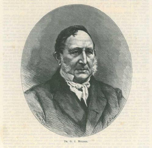 Portrait of Gerardus Johannes Mulder, Antiek en Kunst, Kunst | Etsen en Gravures