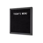Letterbord met Zwarte Lijst - 30 x 30 cm, Nieuw in verpakking