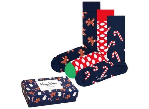 Happy Socks sokken- Maat 41-46 - Giftbox - 3 paar, Diversen, Kerst, Nieuw, Verzenden
