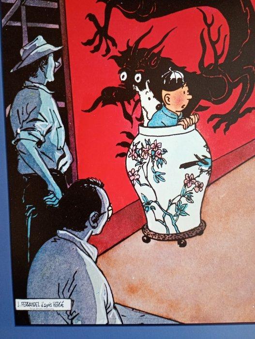 Tintin - 3 3 Affiches: Eerbetoon aan Kuifje Het Blauwe Lotus, Boeken, Stripboeken