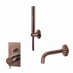 Badset Qisani Flow Inbouw Geborsteld Copper, Ophalen of Verzenden, Nieuw, Kraan