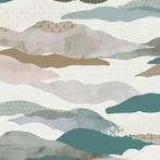 Profhome 396993-GU Grafisch behang design mat blauw grijs, Huis en Inrichting, Verzenden