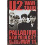 Concert Bord - U2 War Tour Palladium New York, Nieuw, Ophalen of Verzenden, Poster, Artwork of Schilderij