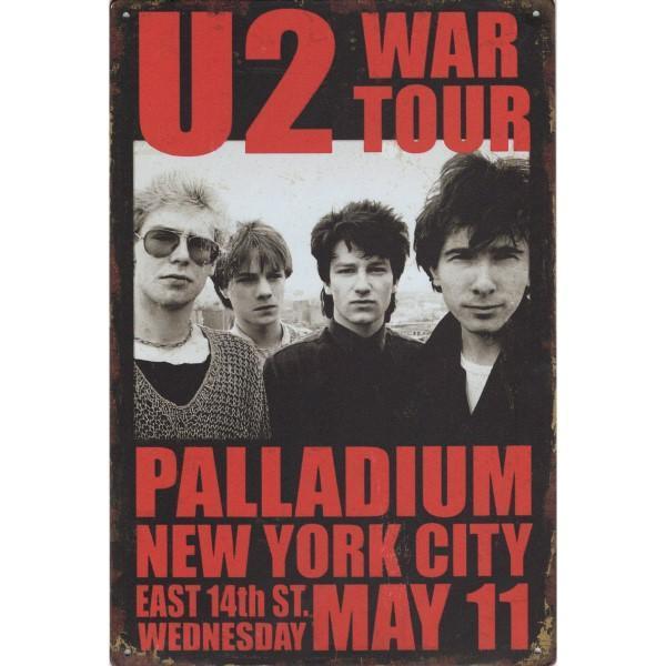 Concert Bord - U2 War Tour Palladium New York, Verzamelen, Muziek, Artiesten en Beroemdheden, Poster, Artwork of Schilderij, Nieuw