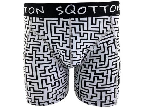 Boxershort - SQOTTON® - Doolhof - Grijs, Kleding | Heren, Ondergoed, Verzenden