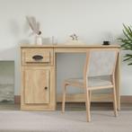 vidaXL Bureau met lade 115x50x75 cm bewerkt hout sonoma, Verzenden, Nieuw