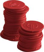 Consumptiemunt - 100 stuks - rood - Ø2,5cm, Verzenden, Nieuw in verpakking