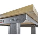 Werkbank grijs 150 cm met hardhouten blad + gereedschapsbord, Ophalen of Verzenden, Nieuw