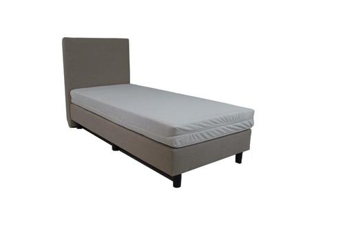 Eenpersoons Boxspring Basic 90x200 cm - Beige - Inclusief, Huis en Inrichting, Slaapkamer | Matrassen en Bedbodems, Matras, Nieuw