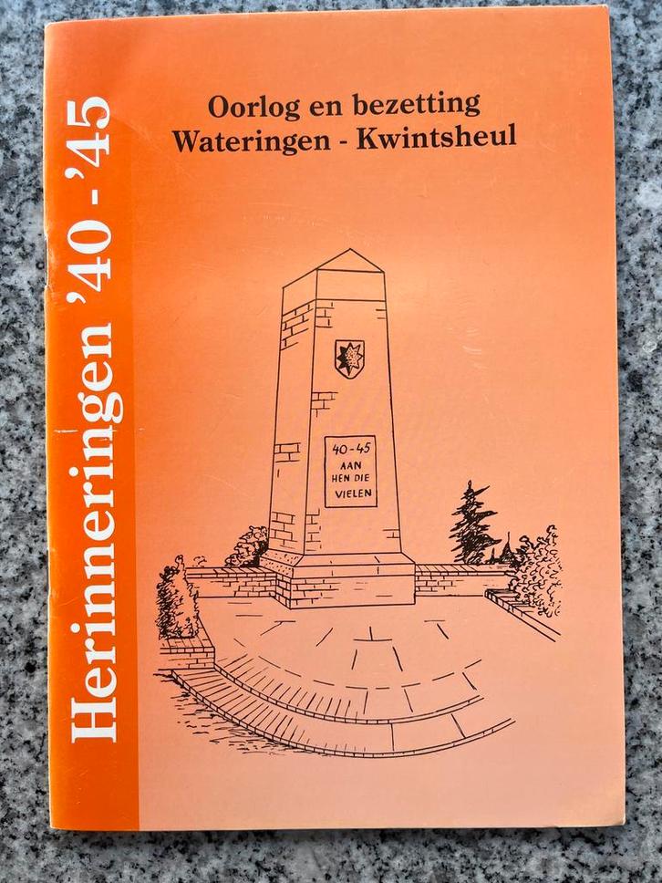 Oorlog en bezetting Wateringen – Kwintsheul, Boeken, Geschiedenis | Stad en Regio, Gelezen, 20e eeuw of later, Verzenden