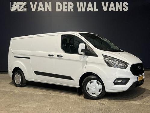 Ford Transit Custom 2.0 TDCI L2H1 Euro6 Airco | Navigatie |, Auto's, Bestelauto's, Dealer onderhouden, Lease, Zwart, Handgeschakeld
