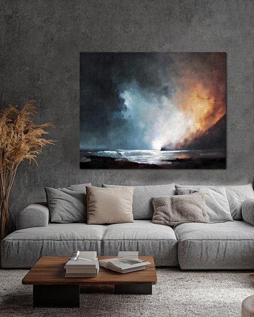 Chrystian Milanowski - The Dramatic Waters - XL, Antiek en Kunst, Kunst | Schilderijen | Modern