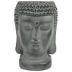 Bloempot Boeddha van steen 29 cm - Zwart, Nieuw, Overige materialen, Verzenden
