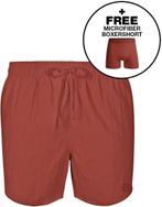 Muchachomalo Solid Zwembroek Rood maat XL Heren, Muchachomalo, Verzenden, Rood, Maat 56/58 (XL)