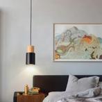 Industriële Hanglamp – Vintage Plafondlamp Hout en Metaal, Huis en Inrichting, Lampen | Hanglampen, Verzenden, Nieuw