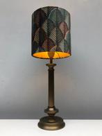 Tafellamp - Messing, Textiel