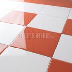 Wandtegels coral oranje rood glans 15x15 wandtegel, Nieuw, Ophalen of Verzenden, 10 m² of meer, Wandtegels